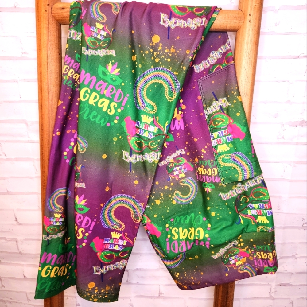MARDI GRAS CREW leggings
